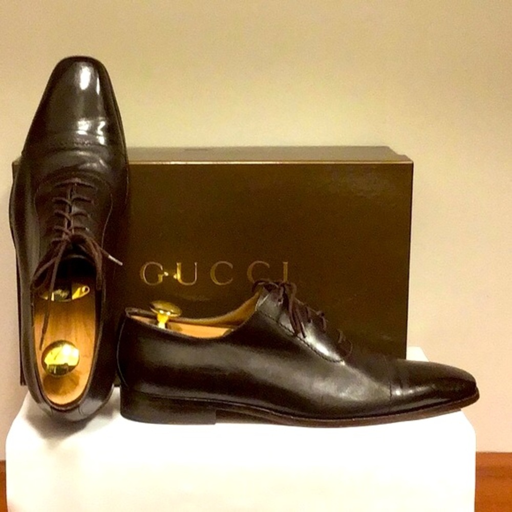 GUCCI  Oxfords in Chocolate Brown